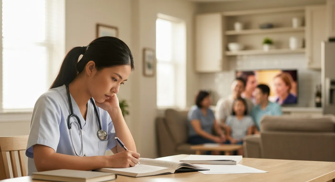 Allied health professional preparing OET writing for HCPC registration