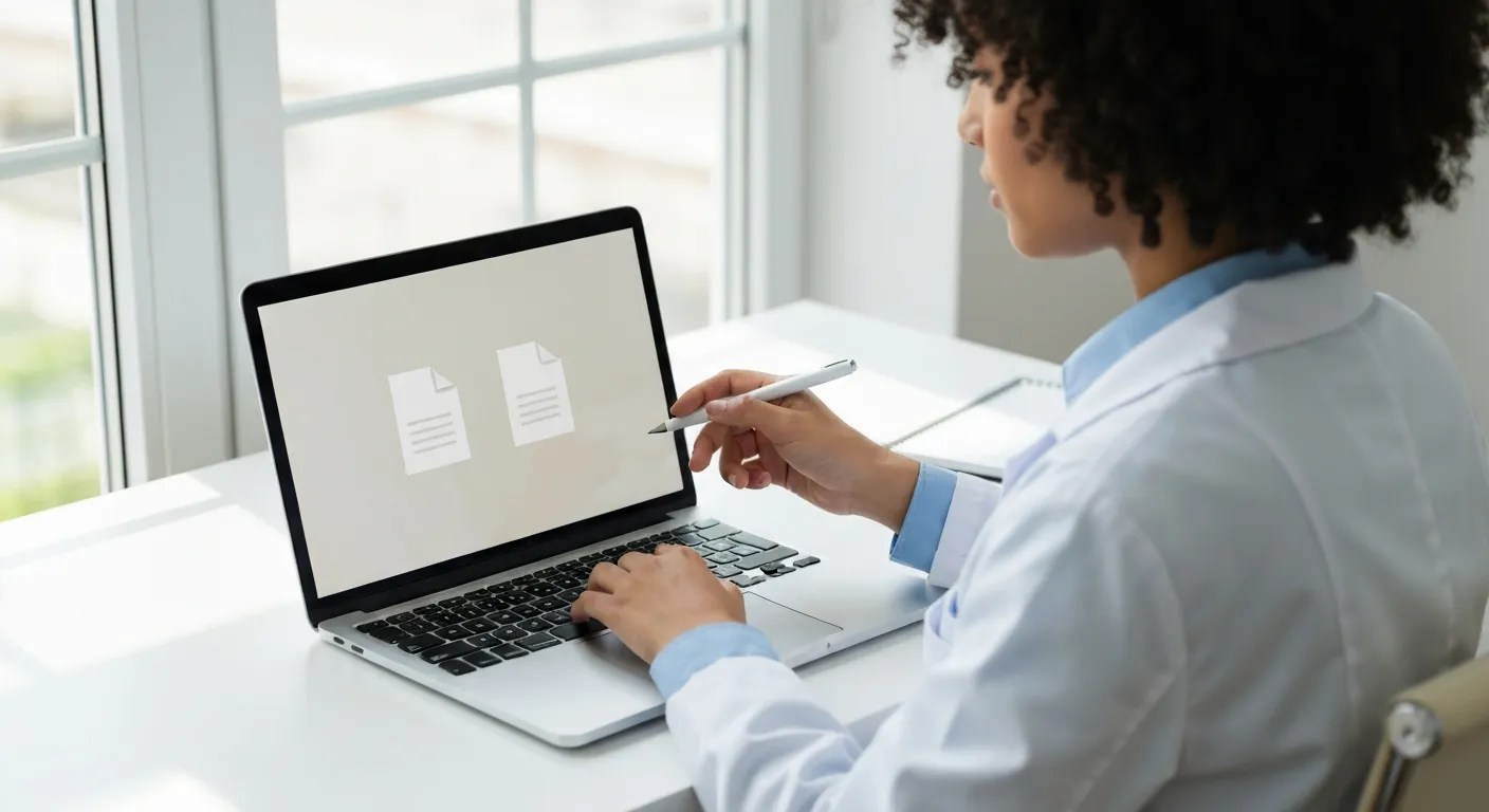 Submitting OET writing task with case notes for purpose and content review